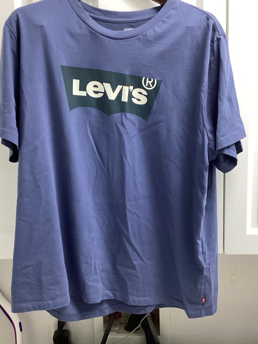 Levi's Purple-Blue Logo Crewneck T-Shirt
